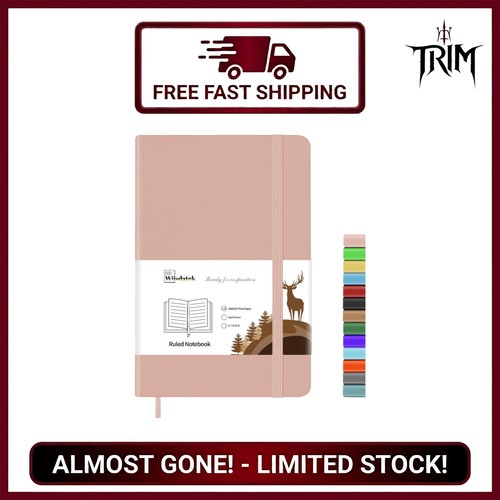 Pink lined journal notebook - lined,