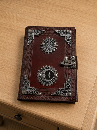 Sun moon celestial leather - &,