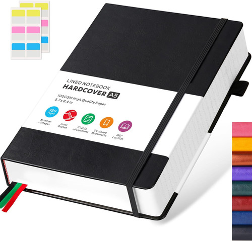 Hardcover lined notebook - hardcover,
