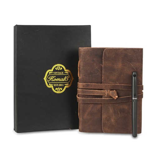 Handmade leather journal lined - leather,