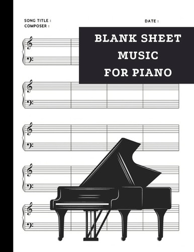 Blank sheet music for - music, piano