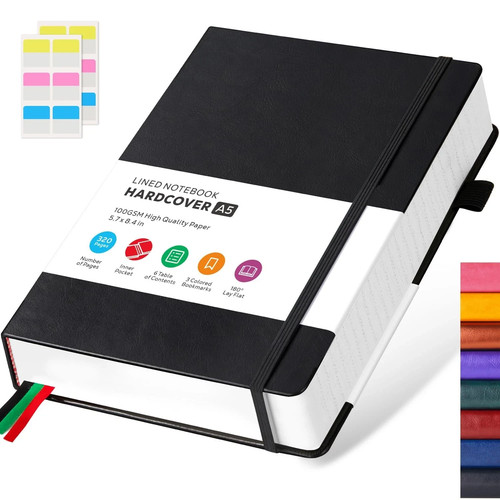 Hardcover lined notebook - hardcover,