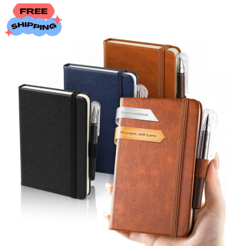 Pocket notebook with - with, pens