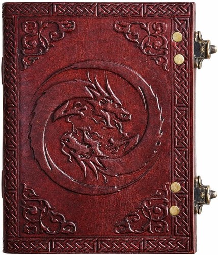 Leather journal 7x5 handmade - journal,